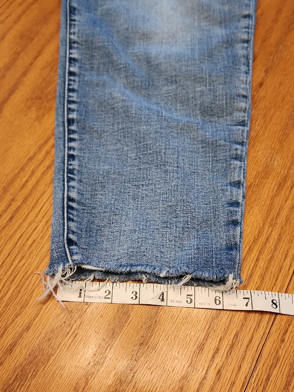 GAP Girlfriend Mid Rise Distressed Cropped Jeans - Picture 12 of 16